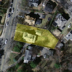 1058 Walnut St, Newton MA  02461-1249 aerial view