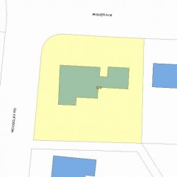 124 Parker Ave, Newton MA 02461-1815 plot plan