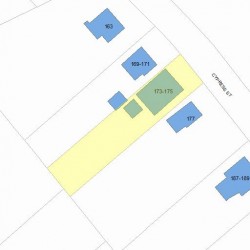 173 Cypress St, Newton MA 02459-2226 plot plan