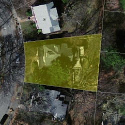 40 Rockledge Rd, Newton MA 02461-1800 aerial view