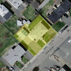 77 Silver Lake Ave, Newton MA  02458-1110 aerial view