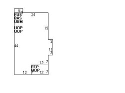 106 Dalby St, Newton MA 02458-1033 floor plan