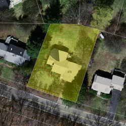 478 Quinobequin Rd, Newton MA 02468-2127 aerial view