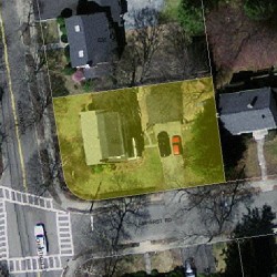 842 Chestnut St, Newton MA 02468-2318 aerial view