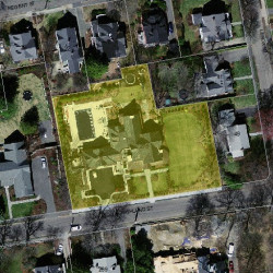 276 Highland St, Newton MA 02465-2715 aerial view