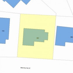 360 Brookline St, Newton MA 02459-3137 plot plan