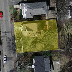 14 Clarendon St, Newton MA 02460-2021 aerial view