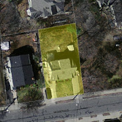 33 Madison Ave, Newton MA 02460-1904 aerial view