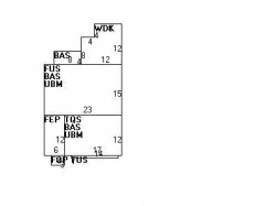 268 Cherry St, Newton MA 02465-1605 floor plan