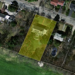 141 Aspen Ave, Newton MA 02466-3020 aerial view