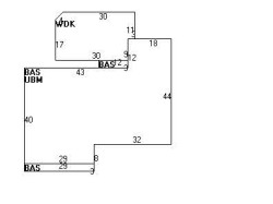 44 Countryside Rd, Newton MA 02459-2939 floor plan