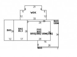 293 Hartman Rd, Newton MA  02459-2815 floor plan