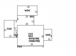 810 Walnut St, Newton MA 02459-1717 floor plan