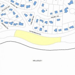 321 Quinobequin Rd, Newton MA 02468-2100 plot plan