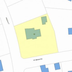 62 Prince St, Newton MA 02465-2611 plot plan