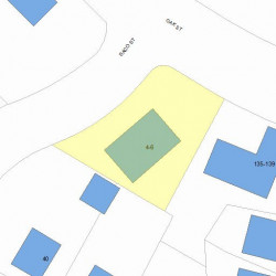 6 Saco St, Newton MA 02464-1335 plot plan