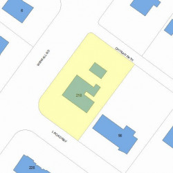218 Wiswall Rd, Newton MA 02459-3544 plot plan