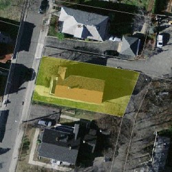 98 Jewett St, Newton MA 02458-1524 aerial view