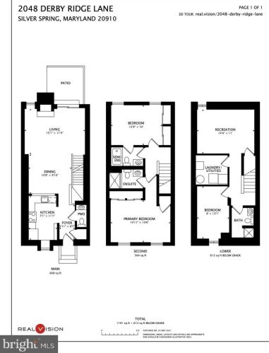 2048 Derby Ridge Ln, Silver Spring MD  20910-2652 exterior