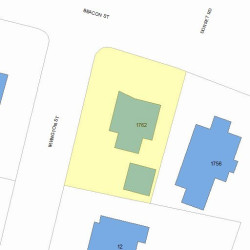 1762 Beacon St, Newton MA 02468-1405 plot plan