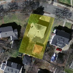66 Commonwealth Park, Newton MA 02459-1005 aerial view