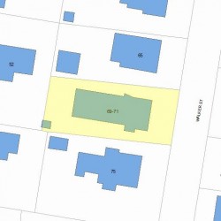 71 Walker St, Newton MA 02460-1519 plot plan