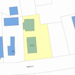 25 Pearl St, Newton MA 02458-1635 plot plan