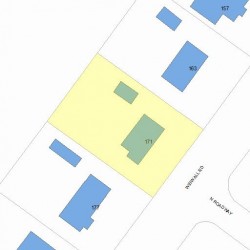 171 Wiswall Rd, Newton MA 02459-3530 plot plan