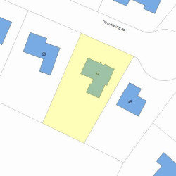 37 Columbine Rd, Newton MA 02459-3444 plot plan