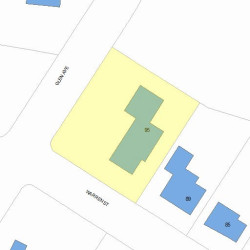 95 Warren St, Newton MA 02459-2334 plot plan