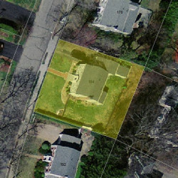 184 Kirkstall Rd, Newton MA  02460-2441 aerial view