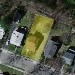 51 Carl St, Newton MA  02461-1905 aerial view