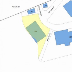 209 Riverview Ave, Newton MA 02466-1360 plot plan