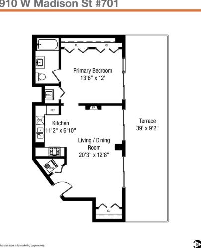 910 Madison St, Chicago IL  60607-2633 exterior