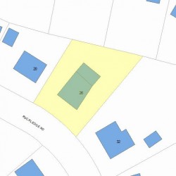 26 Rockledge Rd, Newton MA 02461-1800 plot plan