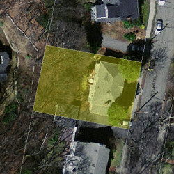 43 Victoria Cir, Newton MA 02459-1016 aerial view