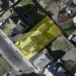 106 West St, Newton MA  02458-1327 aerial view