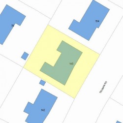 148 Truman Rd, Newton MA 02459-2665 plot plan