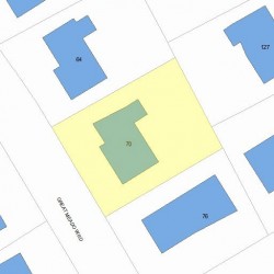 70 Great Meadow Rd, Newton MA 02459-2748 plot plan