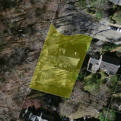 36 Bruce Ln, Newton MA 02458-2615 aerial view