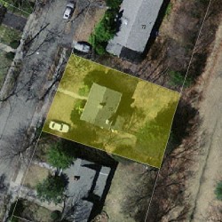 78 Manchester Rd, Newton MA 02461-1123 aerial view