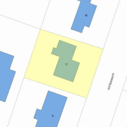 12 Fessenden St, Newton MA  02460-1118 plot plan