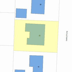 20 Charlotte Rd, Newton MA 02459-1708 plot plan