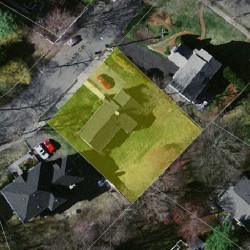 45 Village Cir, Newton MA 02459-3069 aerial view