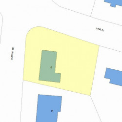 6 Dorcar Rd, Newton MA  02459 plot plan