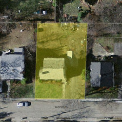 68 Clinton Pl, Newton MA 02459-1141 aerial view