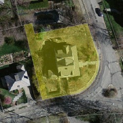 17 Chamberlain Rd, Newton MA  02458-2405 aerial view