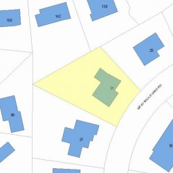 31 Boulevard Rd, Newton MA 02459-1203 plot plan