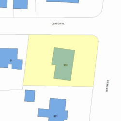 963 Centre St, Newton MA  02459-1267 plot plan