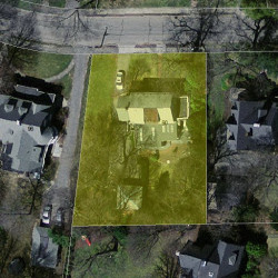 90 Berkeley St, Newton MA 02465-2619 aerial view